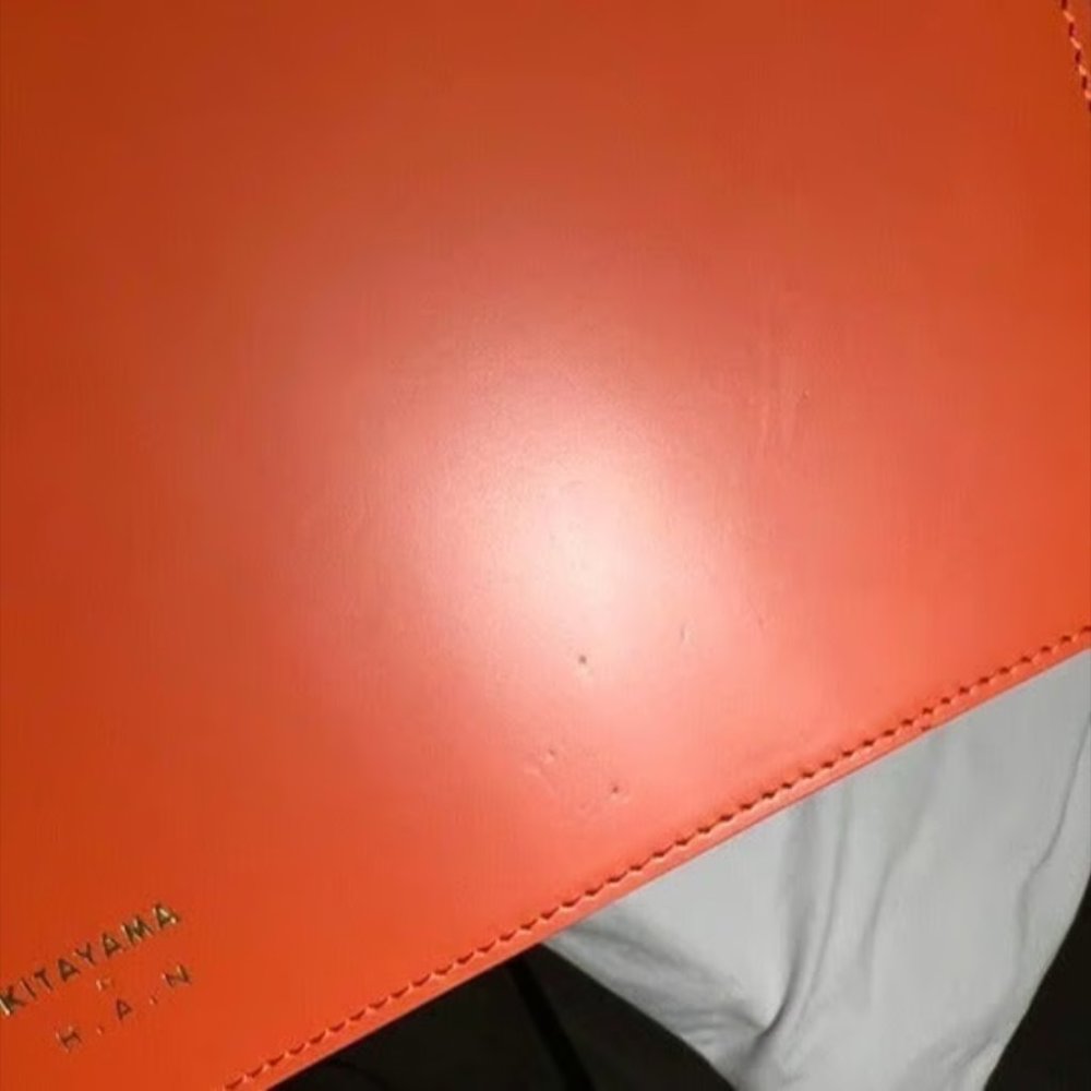 Kitayama | Orange Large Trition Purse - Picture 7 of 9